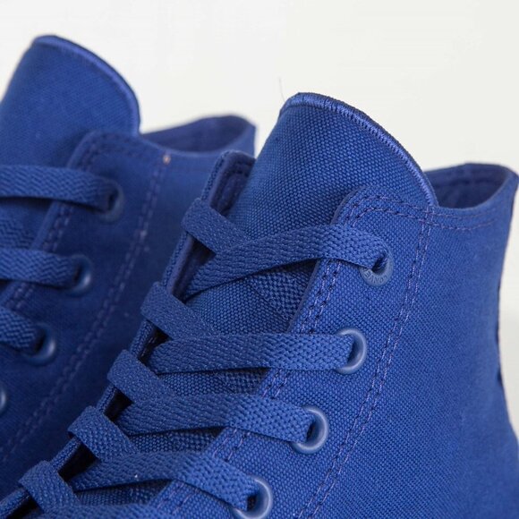 Converse Chuck Taylor II Lunarlon Blue Canvas High Top Sneakers Trainers, 5.5 - Picture 4 of 16